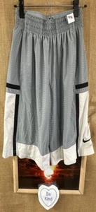 Nike youth S gray/black/white athletic shorts XL elastic waist drawstring pocket - Picture 1 of 4