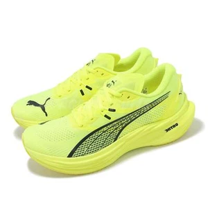 Puma Deviate Nitro 3 Amarillo Alerta Negro Hombres Unisex Carretera Zapatos para Correr 309707-14 - Imagen 1 de 8