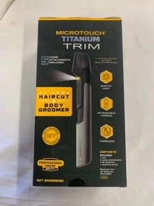 Microtouch Titanium TRIM Lighted Hair Cutting Tool and Body Groomer Cordless NIB - Picture 1 of 5