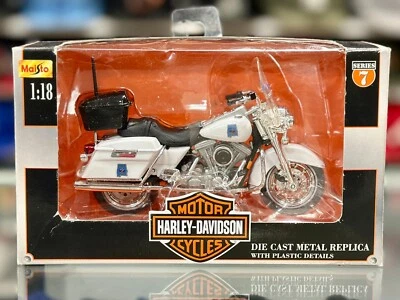 Maisto Harley Davidson escala 1/18 modelo de motocicleta diecast Foto 1 de 2