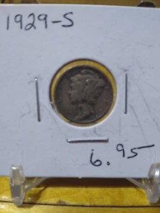 1929-S Mercury Dime - Picture 1 of 3