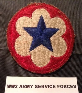 WW2 ARMY SERVICE FORCES Shoulder Patch U.S. Army Ground Unit - Picture 1 of 2