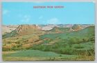 Gypsum Hills Medicine Lodge Greetings Kansas KS Chrome Postcard Vtg Unposted