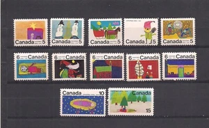 Canada 1970 christmas set 519-530 MNH - Picture 1 of 1