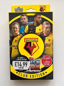2019/20 Topps Watford Club Edition zestaw pudełko - nowe zapieczętowane - rzadkie - Zdjęcie 1 z 4