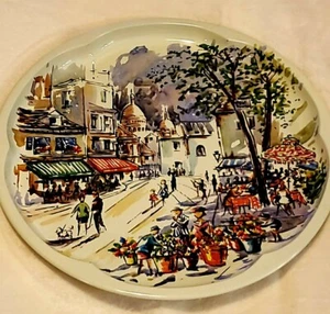 Vintage Daher Decorative City Scene Serving / Decorative Platter - Picture 1 of 3