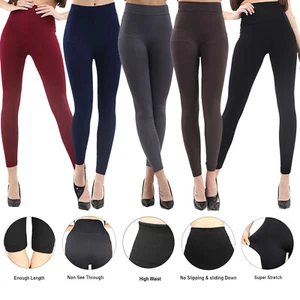 Womens Leggings Ladies High Waist Yoga Stretch Fitness Sports Pants Trouser Lot - Picture 1 of 19