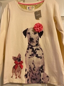 NWT NEXT Dog Top Girls Size 11 - Picture 1 of 2