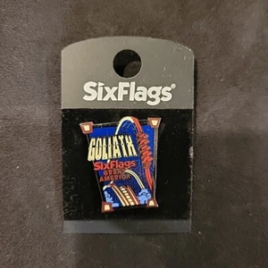 Pin de solapa Six Flags Great America Goliat Raging Bull American Eagle The Demon - Imagen 1 de 4