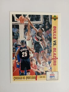 CARD UPPER DECK 1992-93 ED. ITA NBA PLAYOFFS BULLS VS BLAZERS n 173 - Picture 1 of 2