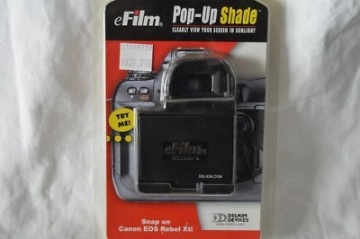 Black eFilm DC400D-S  Delkin Pop-up Shade Screen Shade for Canon EOS Revel Xti - Image 1 of 3
