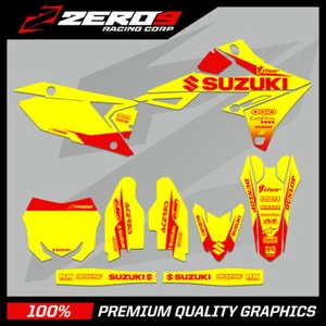 Suzuki Motocross Graphics RM RMZ 125 - 450 - BLOQUE AMARILLO/ROJO - Imagen 1 de 1