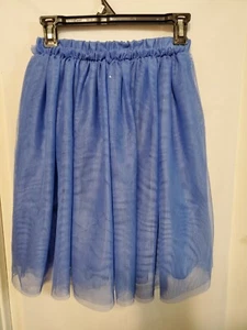 Skirt Girl Blue Tulle 3 Layered Blue Dance Ballet Daily wear Skirt. Size 10 - Picture 1 of 5