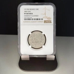 Mexico - 50 Centavos - 1919 Silver .800 - Picture 1 of 2