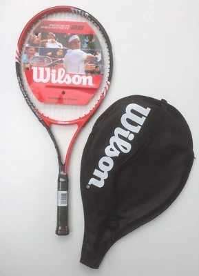 Wilson Roger Federer 25 (Red) besaitet NEU (plus Hülle) Juniorracket - Bild 1 von 4