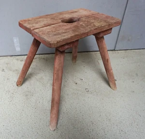 Antik Bauhaus Werkstatt Schemel Hocker Holz Industrie Design Loft Atelier(F25-40 - Bild 1 von 6
