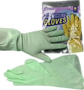 10pcs Kitchen Natural Rubber Gloves Latex Household Cleaning Glove - Picture 1 of 6