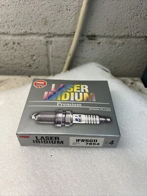 NGK LASER IRIDIUM Iridium Spark Plugs IFR5G11 7854 Set of 4 - Image 1 of 2