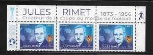 France 2023 french Jules RIMET 1873 1956 president FIFA football sport 3v STRIP - Picture 1 of 1