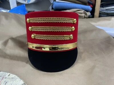 Military Marching Band White Peak Cap, Peaked Hat Headgear - Image 1 of 4