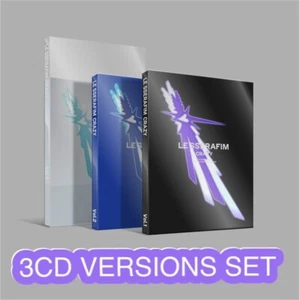 In Stock [3CD VERS. SET] LE SSERAFIM 4th Mini Album [CRAZY] K-pop Sealed NEW - Picture 1 of 2