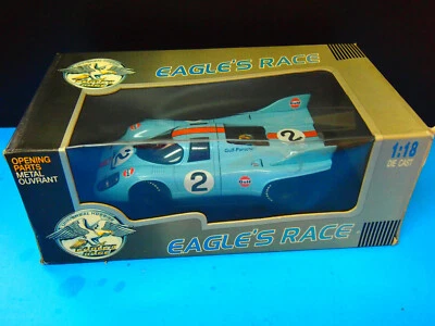 Eagle's Race 1/18 Ford GT 40 n1 2nd 24H Le Mans 1996 Diecast Car Blue  - Image 1 of 3