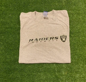 Retro Y2K Reebok Oakland Las Vegas raiders split bar long sleeve t-shirt XL - Picture 1 of 13