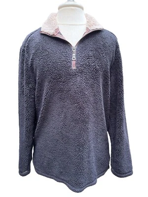 True Grit Mens  1/4 Zip Pullover-Black- Size M-L Sleeve - Image 1 of 4