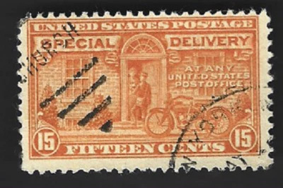 Scott#E16 15c Special Delivery p.11 x 10 1/2 with Duplex & CDS cancel - (A-2) - Image 1 of 2