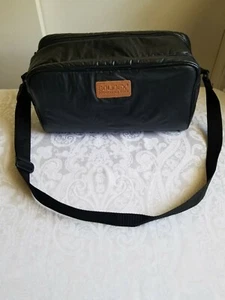 Authentic Solidex Camera Video Equipment Leather Carry Bag Black Tan W/ Strap - Bild 1 von 5