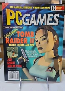 PC Games Magazine - Tomb Raider II w/Lara Craft Poster BRAND NEW! February, 1998 - Picture 1 of 5