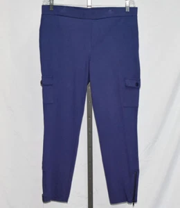 Cargo Leggings Damen Größe Large Zierlich Blau Reißverschlussdetail Lisa Rinna - Bild 1 von 3