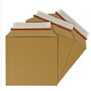 More details for cardboard envelopes 7x7&quot; rigid mailers for royal mail postage mailing postal