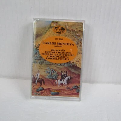 Carlos Montoya Latin Spanish Guitar Cassette, 1981, Allegro, ACS 8063 NEW SEALED - Image 1 of 2
