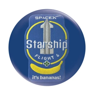 Spacex Starship Flight 6 Mission Patch Button Badge 58mm (2.25") - Picture 1 of 2