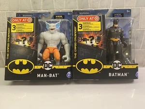DC Creature Chaos 1st Edition White Man-Bat & Dark Knight (Black Logo) Target Ex - Picture 1 of 1