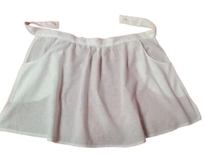 Vintage Soviet school uniform school white apron Girl USSR 1970s Retro - Picture 1 of 12