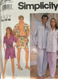 Simplicity Unisex Pajamas Sewing Pattern - Picture 1 of 2