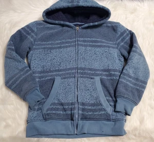 Pacific Blue Boys Youth Full Zip Hoodie Jacket Blue Plaid Size Large 14-16 CCC27 - Picture 1 of 20