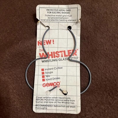 Gemco The Whistler Whistling Glass Tea Kettle Cover Whistlers￼ - Image 1 of 4
