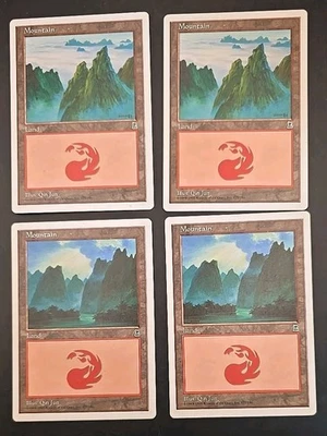 Mountain (177) Portal Three Kingdoms MTG Regular (4 Cards) - Image 1 of 4