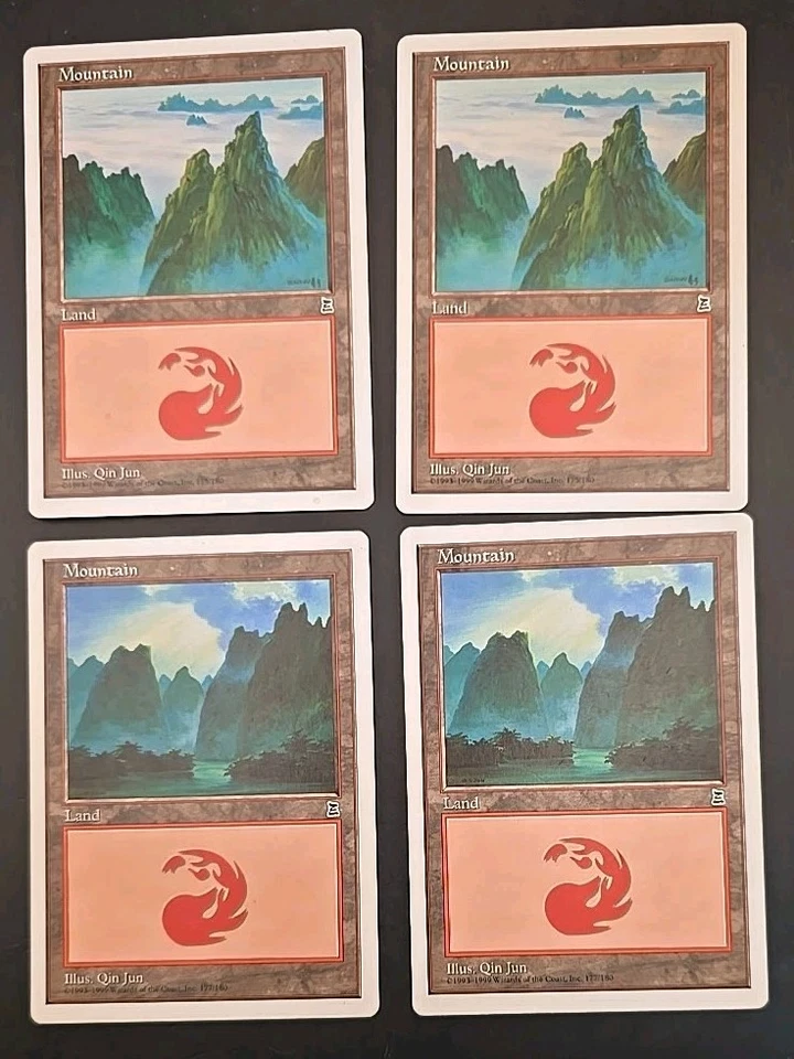Mountain (177) Portal Three Kingdoms MTG Regular (4 Cards) - Image 1 of 4