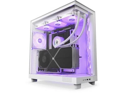 5056547204062 PC Case H6 Flow RGB with window white NZXT - Bild 1 von 4