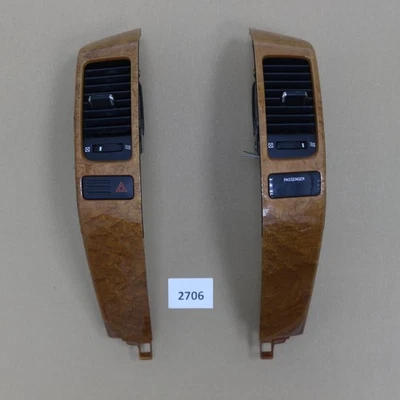 Par de cubiertas de consola de aire de grano de madera OEM para Lexus GX470 2003-2007 Foto 1 de 4
