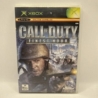 Call Of Duty Finest Hour Microsoft Xbox Original Game With Manual PAL Ex Rental - Image 1 of 4