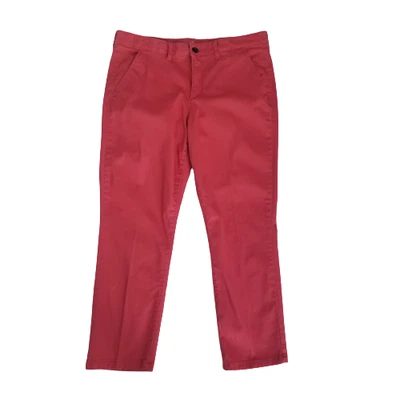 Pantalones chinos St John’s Bay Girlfriend clásicos elásticos bolsillos coral para mujer 14 Foto 1 de 4