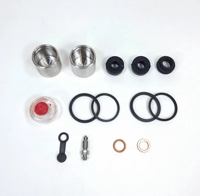 Sello de pinza de freno + kit de pistón de acero inoxidable para Honda CM450C 1982 delantero (tarde) Foto 1 de 4