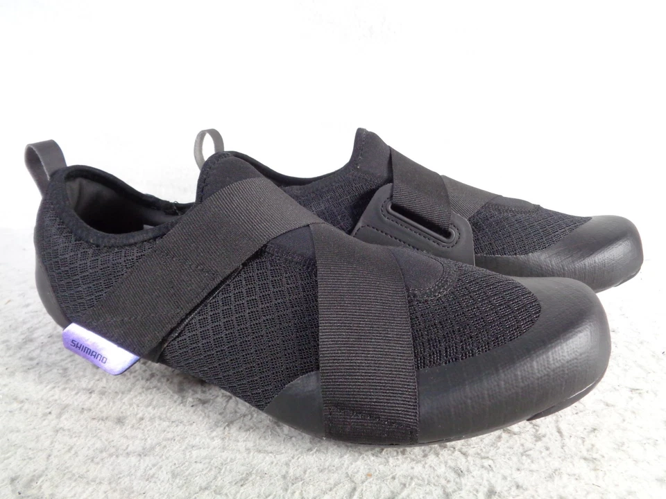 Shimano SH-IC100M Pro Indoor Cycling Shoes Mens US 10 Black Mesh 5 Hole - Image 1 of 4