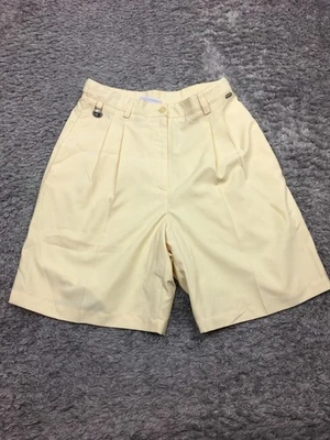 Bermudas plisadas Liz Golf Liz Claiborne para mujer talla 8 amarillas Foto 1 de 4