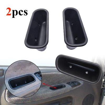 2 件前门装饰面板拉杯盖适用于 1994 - 2001 年道奇 Ram 1500 2500 3500 — 第 1/4 张图片